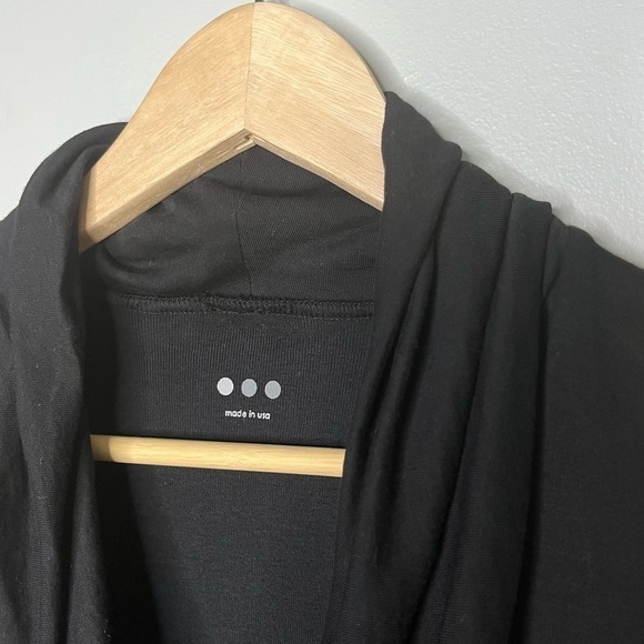 Three Dots Sleeveless Drape Cowl Neck Black Sz S - Picture 4 of 5